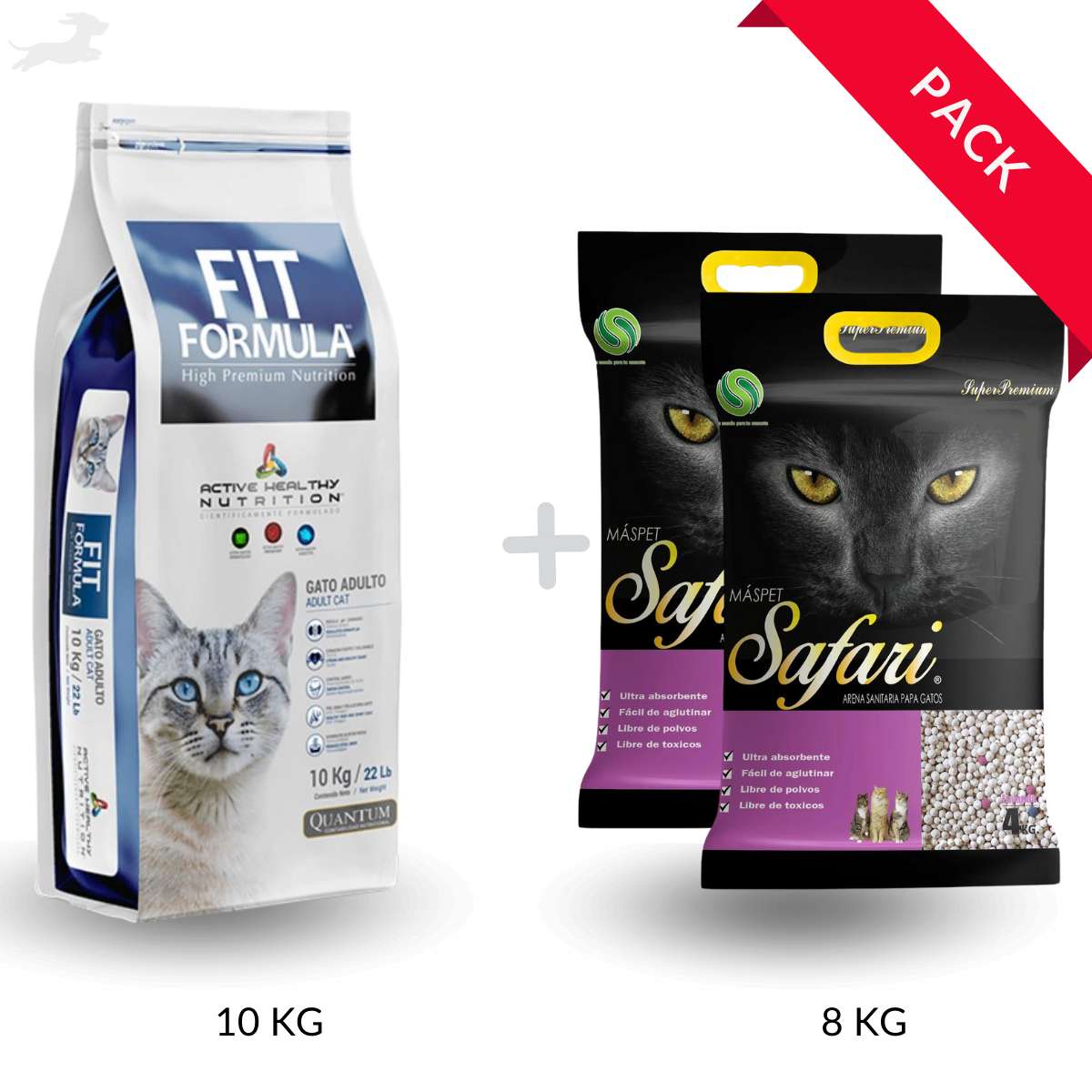 その他 Gato Pack Fit Formula Gato + Arena Safari 8KG – Mascota Express