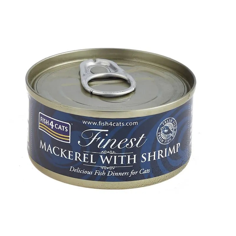 Fish4Cats Filete de Caballa con Camarón para Gatos