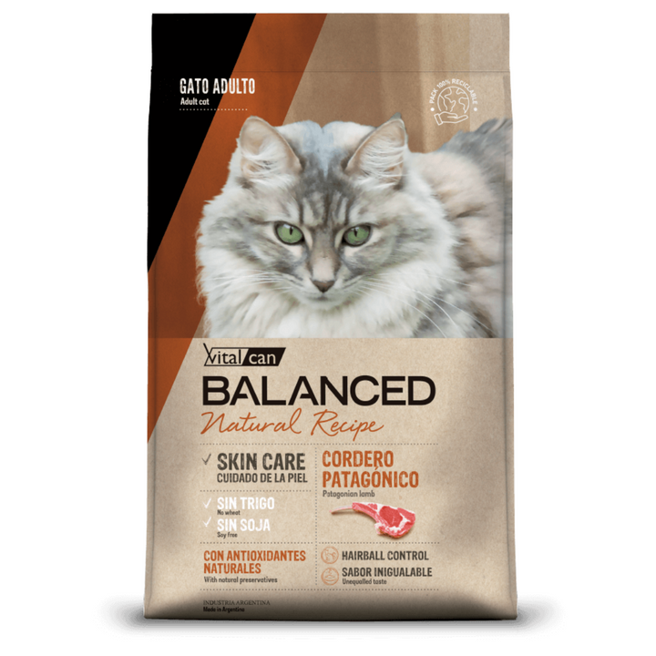 Balanced Natural Recipe Gato Adulto - Cordero