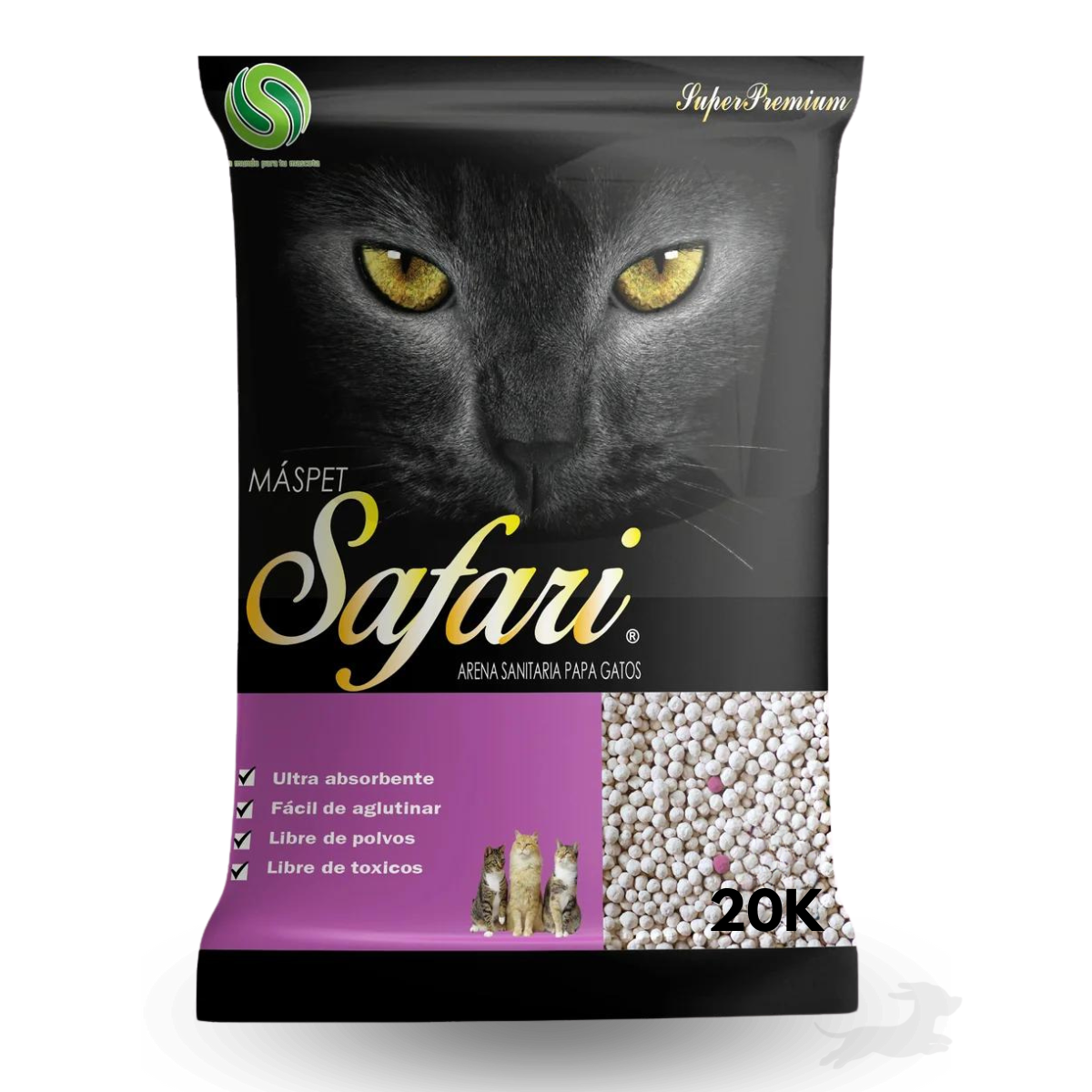Arena Sanitaria Safari 20KG Aroma Lavanda - Mascota Express