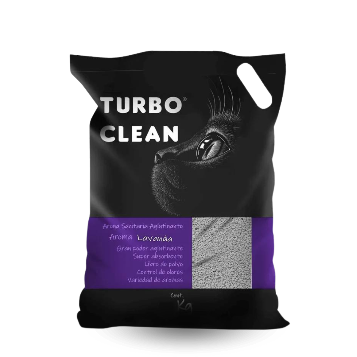 Arena Sanitaria Turbo Clean 4KG aroma Lavanda - Mascota Express