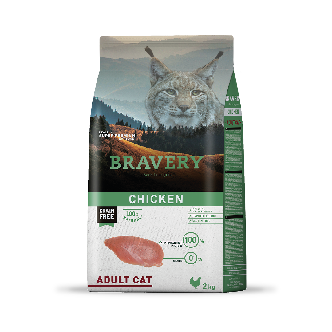Bravery Gato Adulto - Pollo - Mascota Express