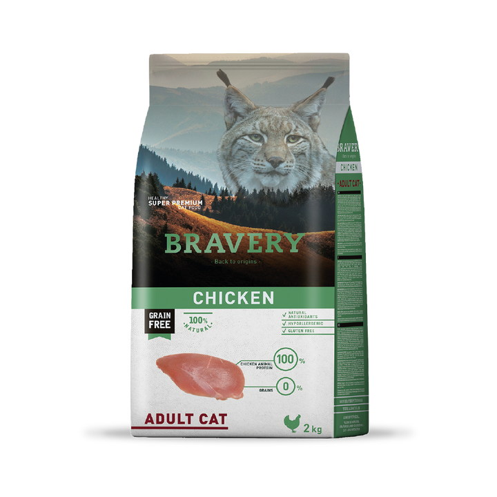 Bravery Gato Adulto - Pollo - Mascota Express