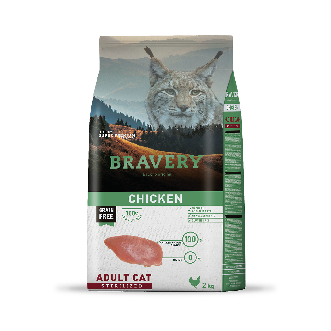 Bravery Gato Adulto Esterilizado - Pollo - Mascota Express
