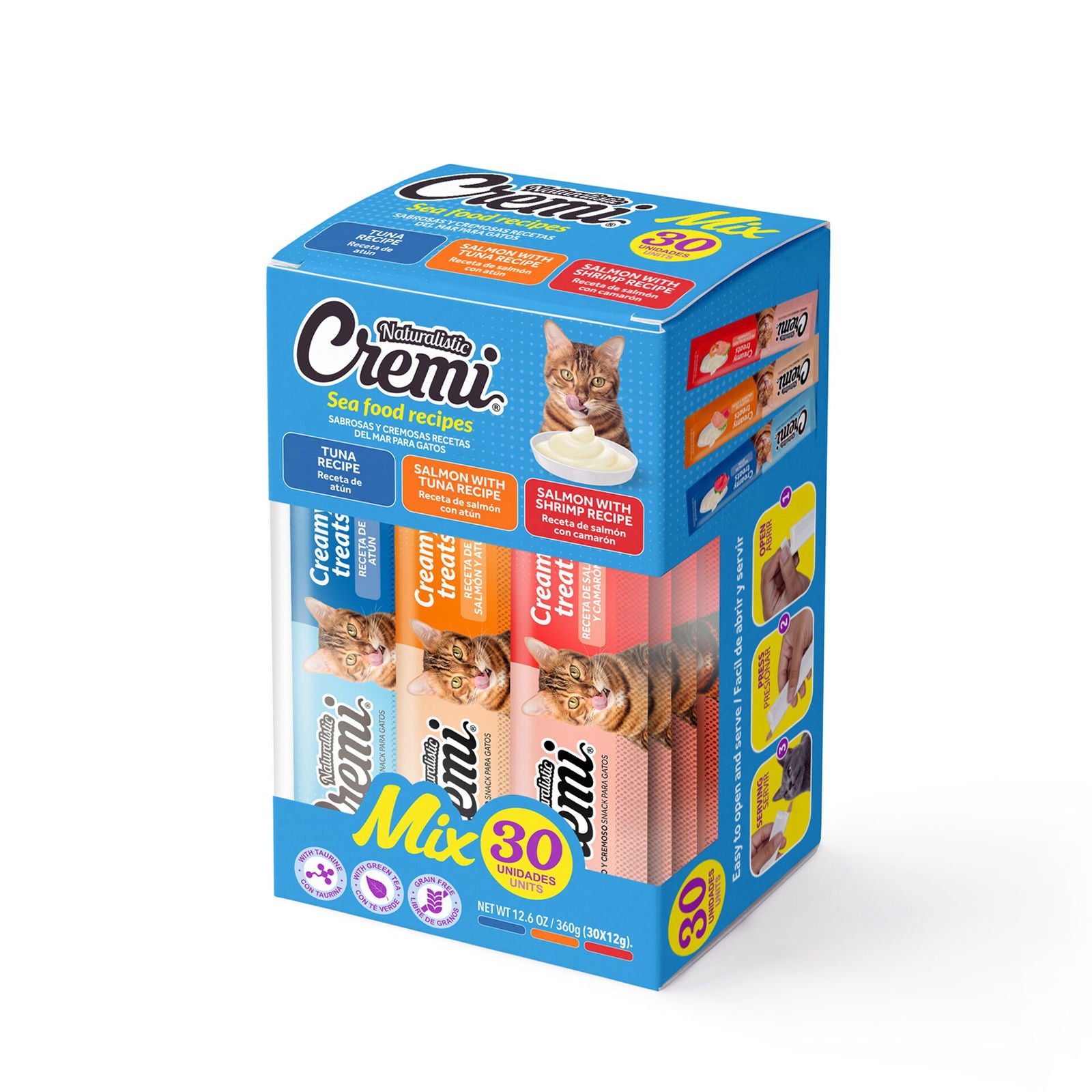 Cremi Box 30 tubos / Recetas del Mar - Mascota Express