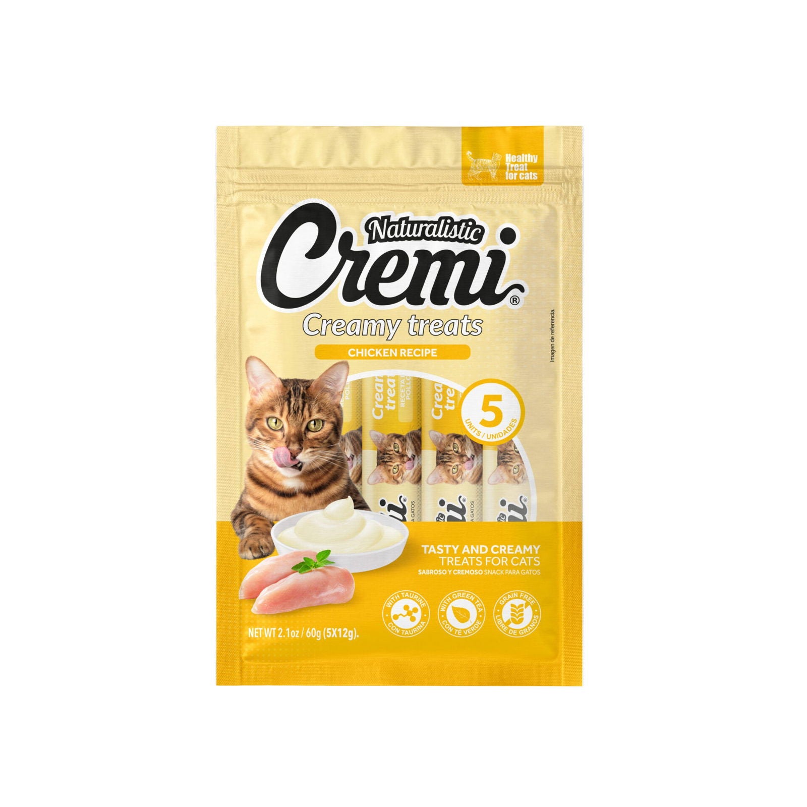 Cremi Sachet 5 tubos / Pollo - Mascota Express