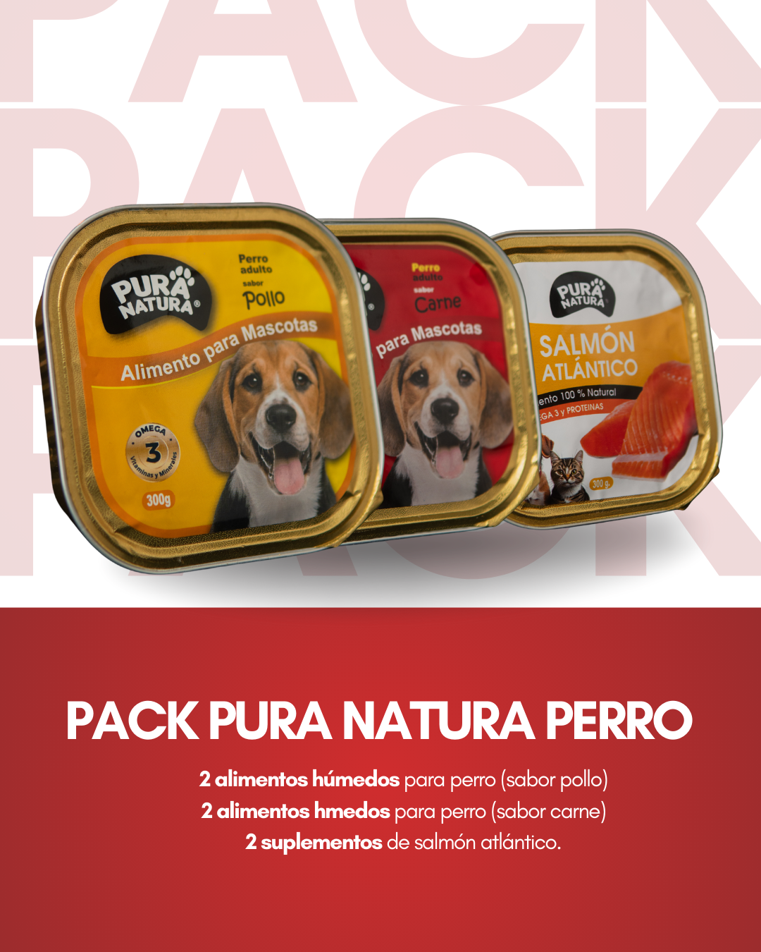 Pack Mix 6 Latas Pura Natura Perro