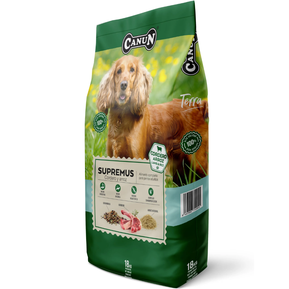 Canun Terra Supremus Cordero y Arroz Perro Adulto